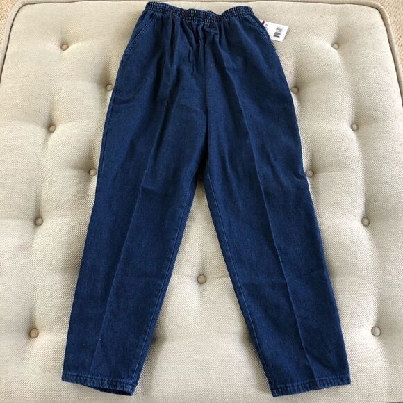 Vintage Chic Pull On Mom Jeans 90s NWT 12 Petite - Picture 1 of 6